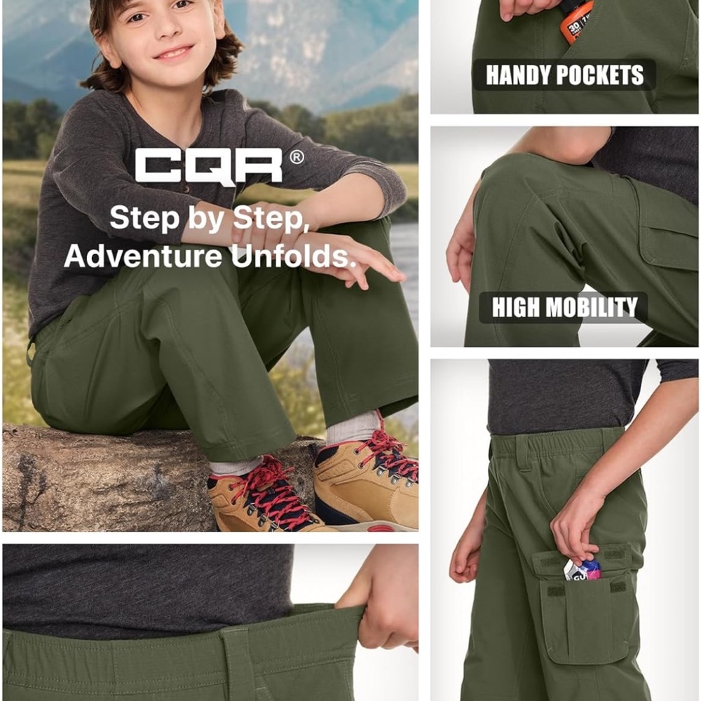 NWOT CQR convertible cargo pants - Picture 8 of 10